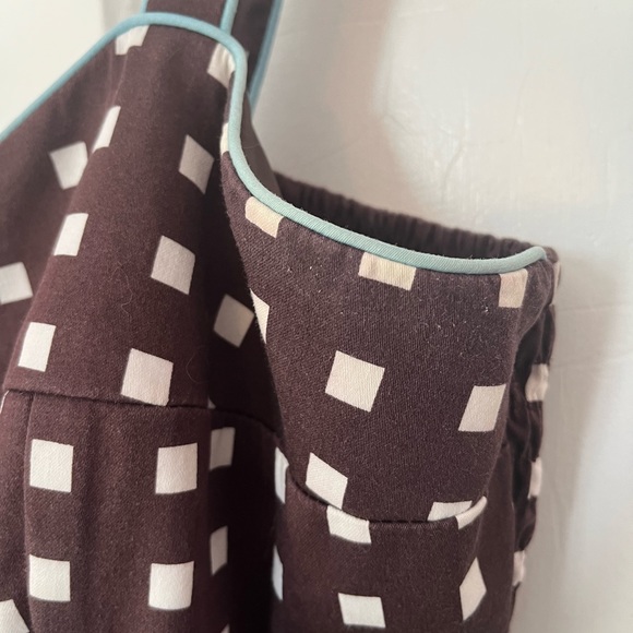 Brown Square Polka Dot R&K Originals Dress Size 14 - Picture 7 of 12